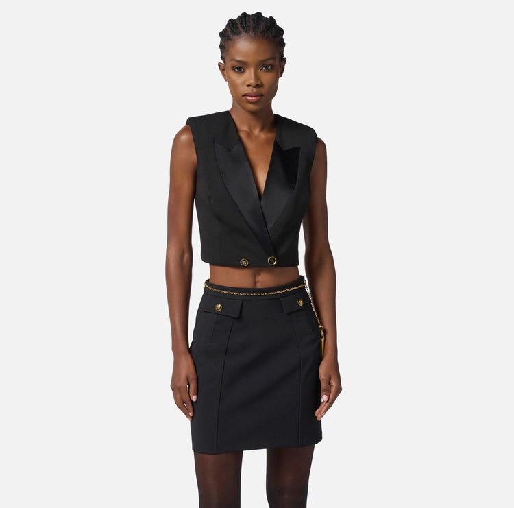 Foto di GILET DONNA ELISABETTA FRANCHI GL00256E2110 - Categoria: | Brand: ELISABETTA FRANCHI