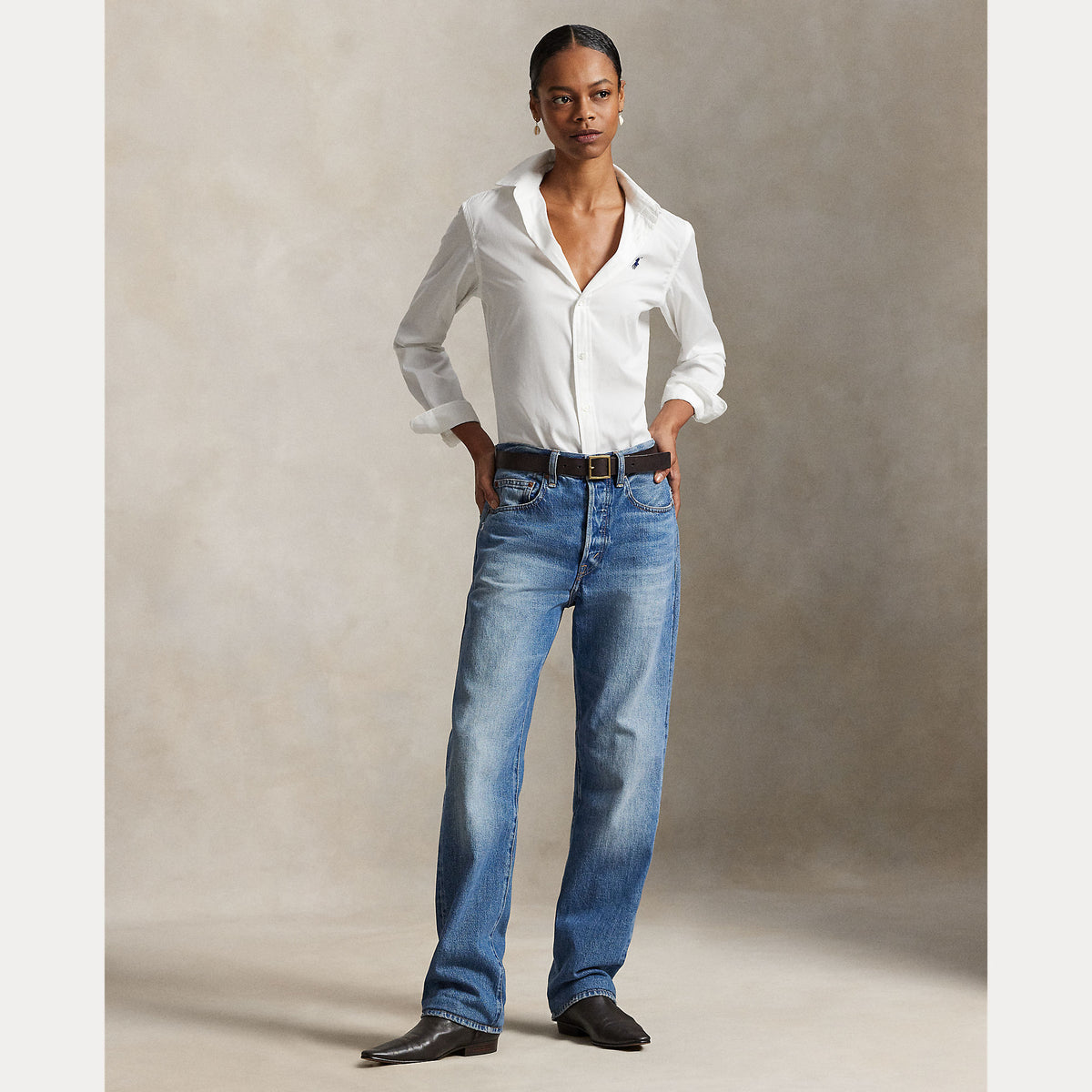 BUTTON FRONT SHIRT Donna RALPH LAUREN 211891376001