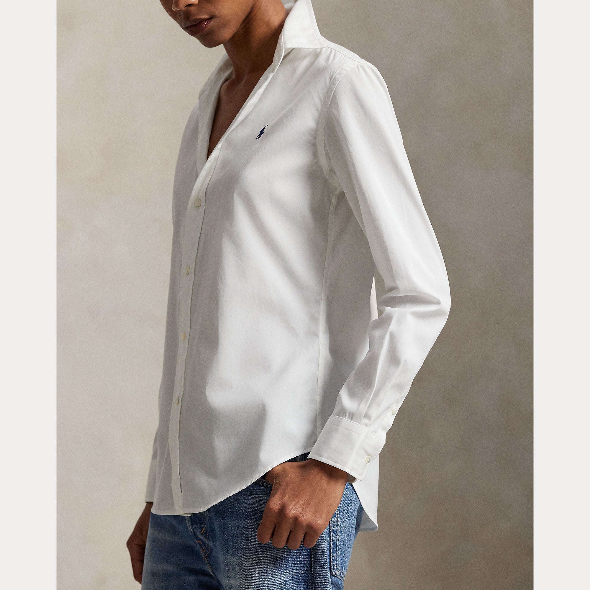 BUTTON FRONT SHIRT Donna RALPH LAUREN 211891376001*