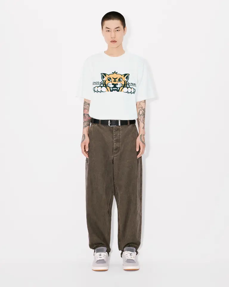 Foto di T-SHIRT M/M Uomo KENZO FF55TS5264SI.02 - Categoria: GOTS KENZO POP EMBROIDERED CLA | Brand: KENZO