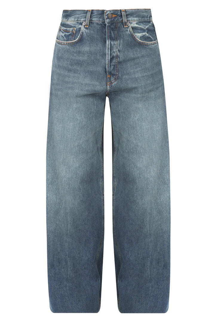 PANTALONE VELLUTO DONNA HAIKURE BETHANY INTENSE BLUE