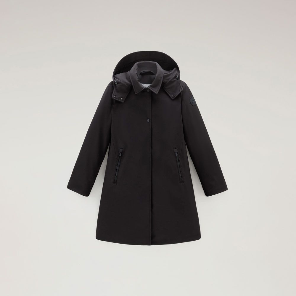 Foto di Donna WOOLRICH CFWWOU0890FRUT3496 - Categoria: FIRTH DOWN HOODED TRENCH | Brand: WOOLRICH