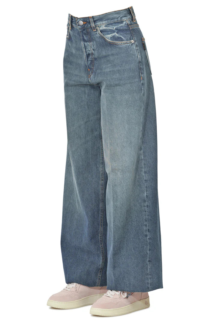 PANTALONE VELLUTO DONNA HAIKURE BETHANY INTENSE BLUE