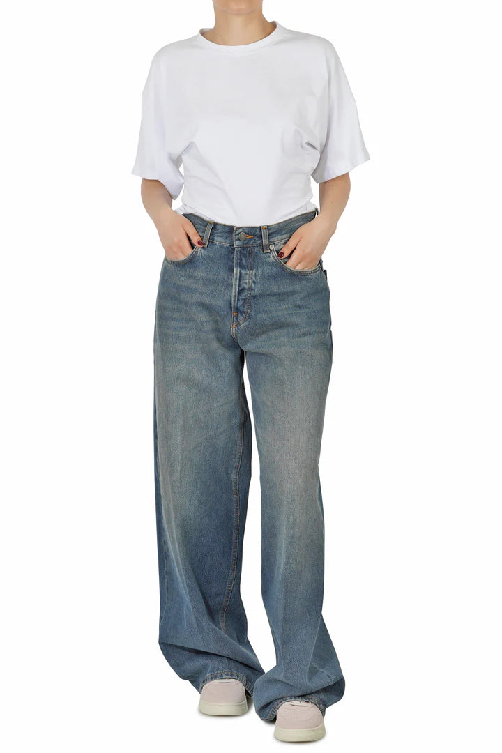 PANTALONE VELLUTO DONNA HAIKURE BETHANY INTENSE BLUE