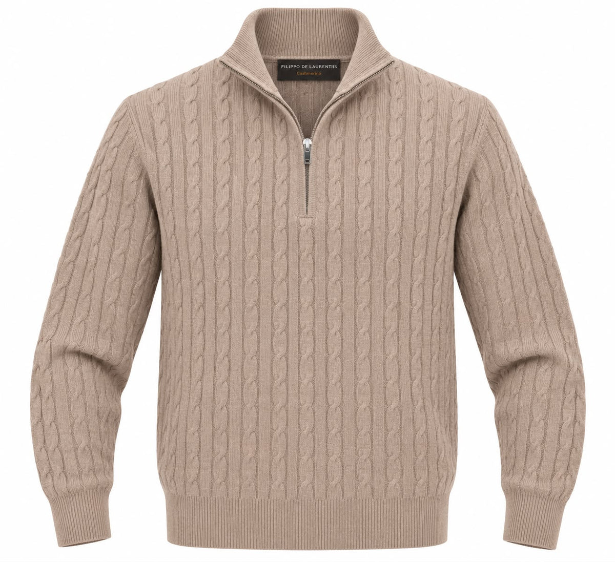 MAGLIA MEZZA ZIP UOMO FILIPPO DE LAURENTIIS MZ1ML_WC12T61