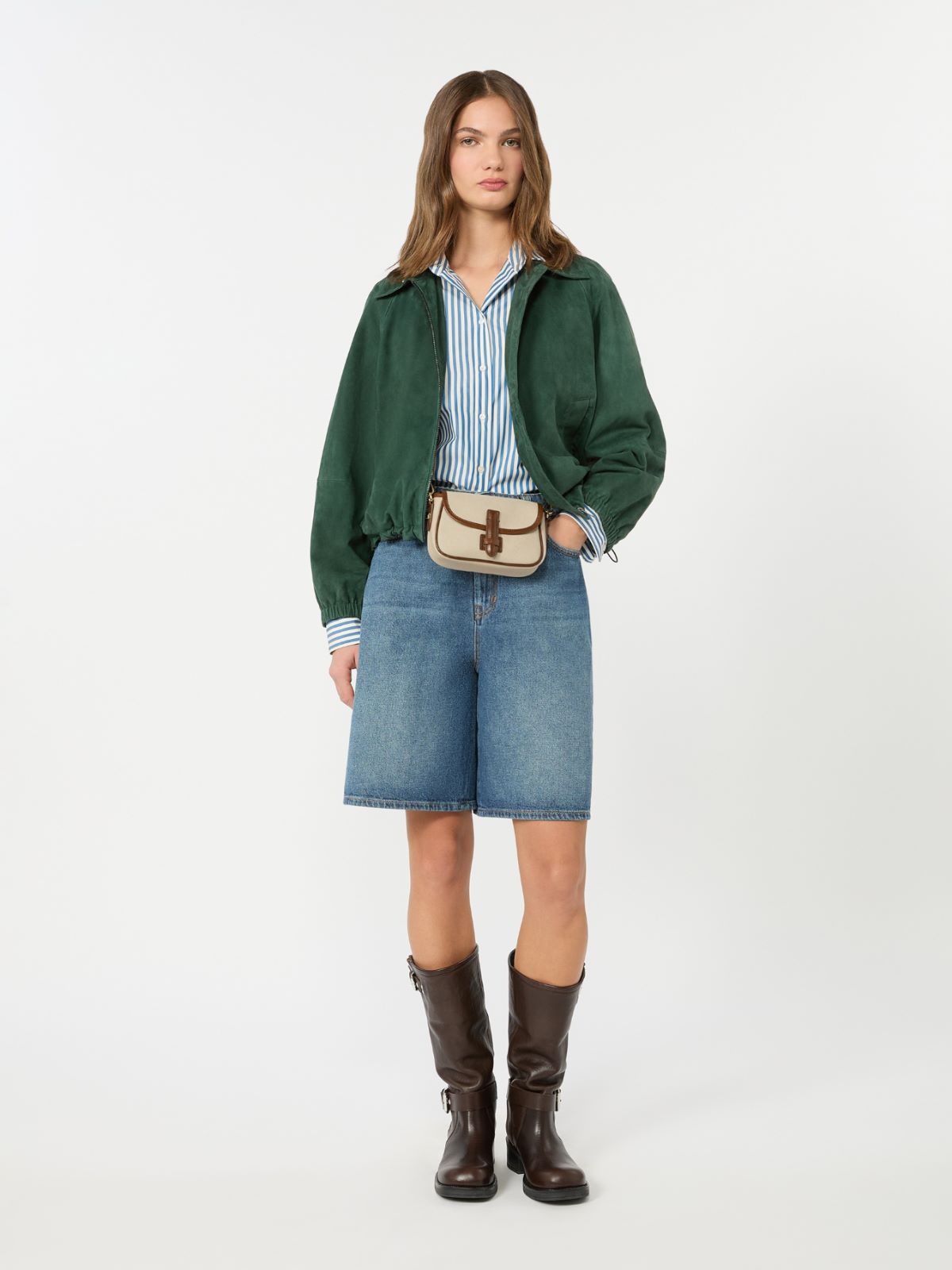 Giacca in pelle DONNA WEEKEND MaxMara WKDZUPPA002