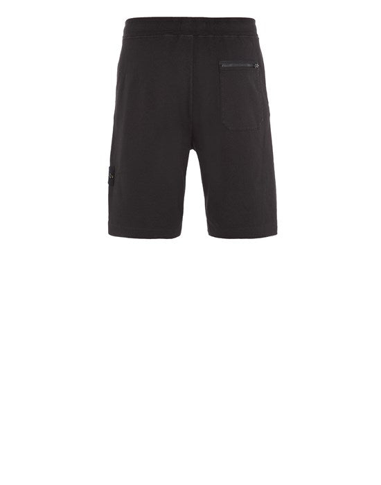 Stone  Felpa Bermuda S ブラック Fleece bermudas and shorts for men | Stone Island